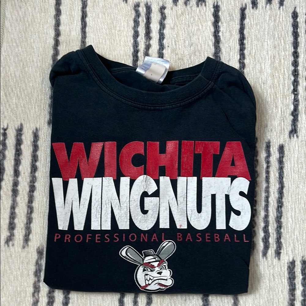 Wichita Wingnuts Kids Black T-Shirt